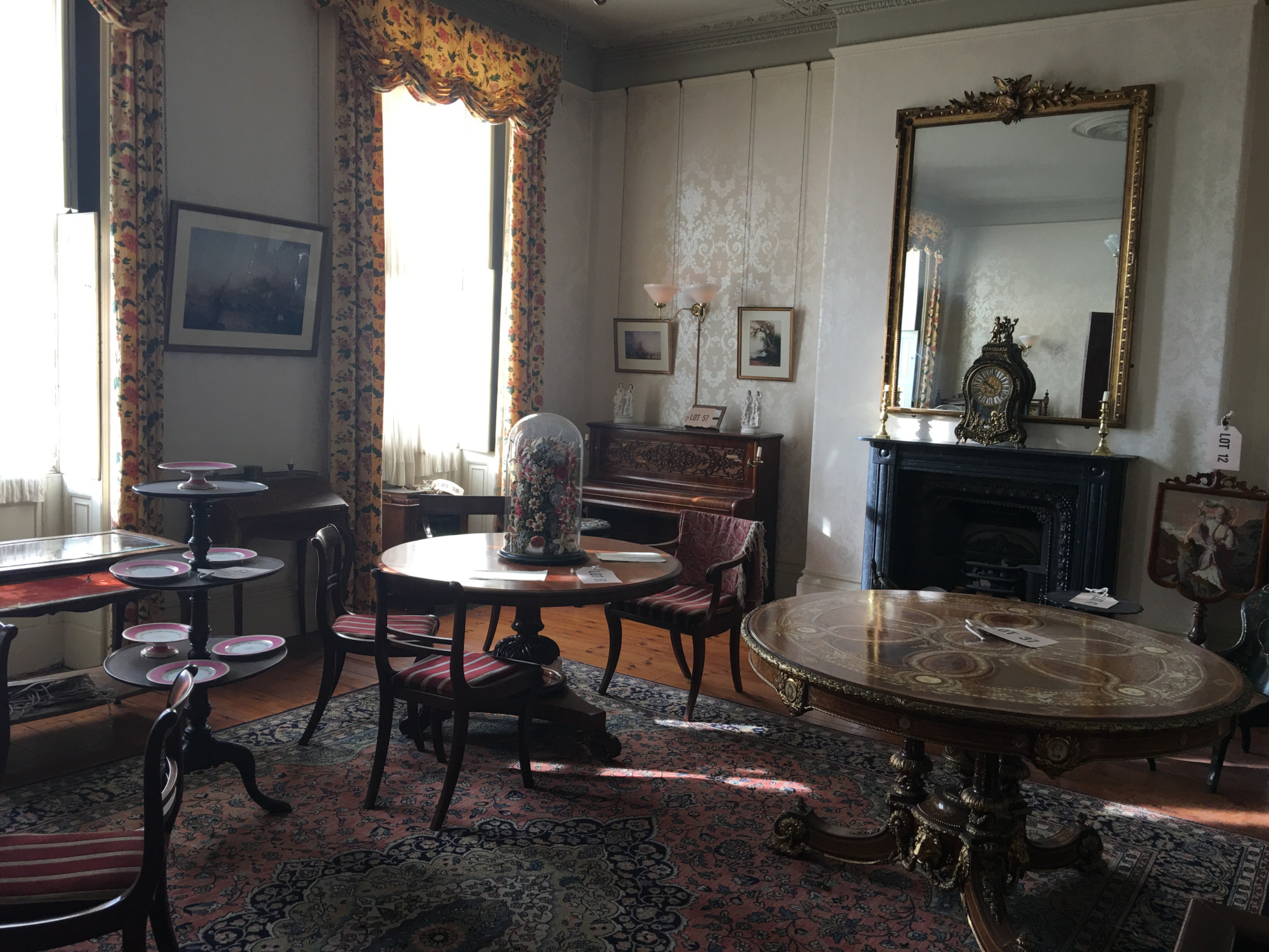 Victorian time living room, in Jersey Museum.